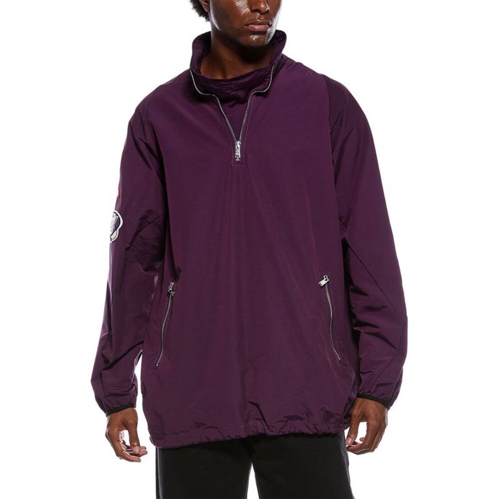 Lanvin Mens Patched Jacket, Purple